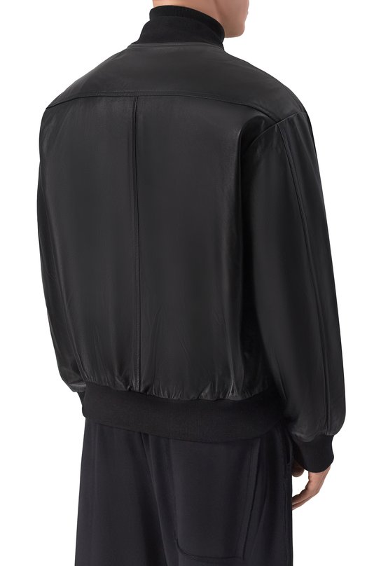 Кожаный бомбер Giorgio Brato GU26S26016NTTM Чёрный  GU26S26016NTTM Фото 4