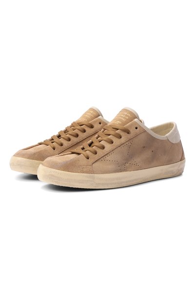 Мужские замшевые кеды super-star GOLDEN GOOSE DELUXE BRAND, арт. GMF01077.F008593