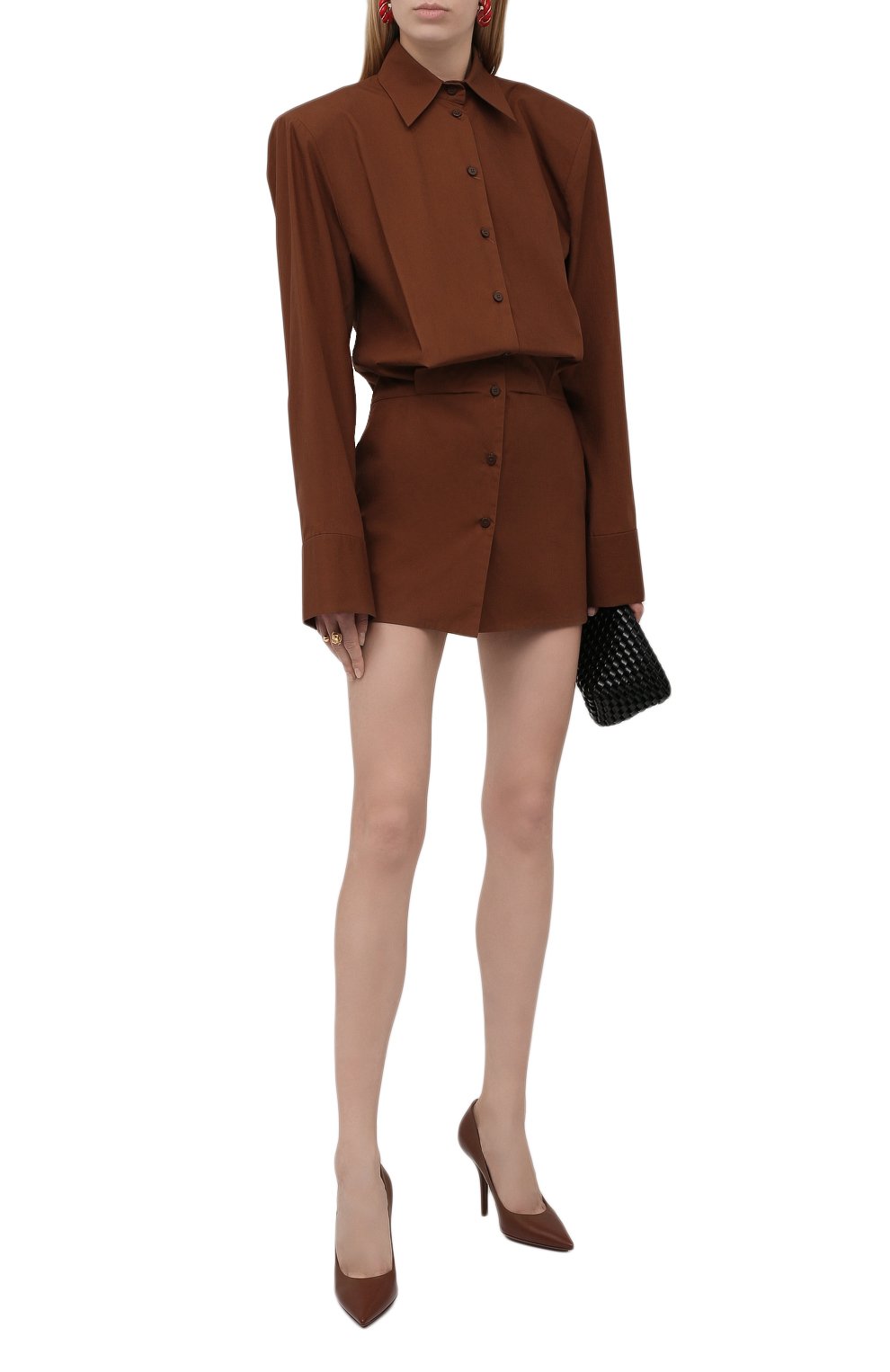 Хлопковое платье THE ATTICO, арт. 213WCA54/C017, фото 2