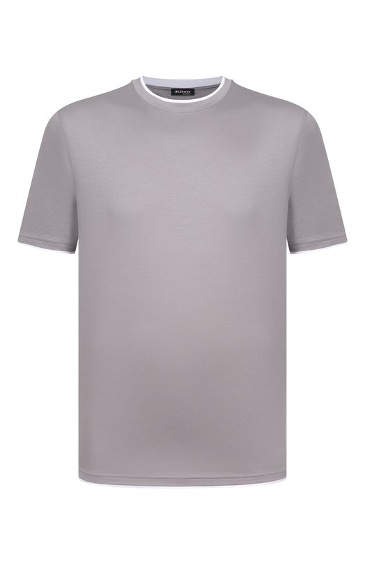 Хлопковая футболка Kiton UMK0970 Серый UMK0970