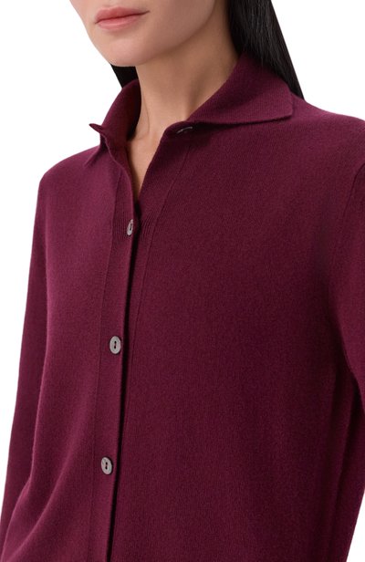 Кашемировый кардиган MVST бордового цвета по цене 297500 руб., арт. M26.CFW.K408/BABY CASHMERE, фото 5 Кашемировый кардиган MVST, арт. M26.CFW.K408/BABY CASHMERE, фото 5