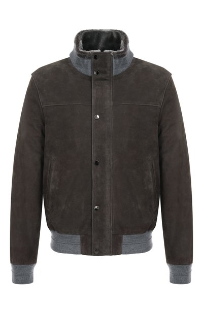 Мужской замшевый бомбер ANDREA CAMPAGNA, арт. 25U817-L27S29X
