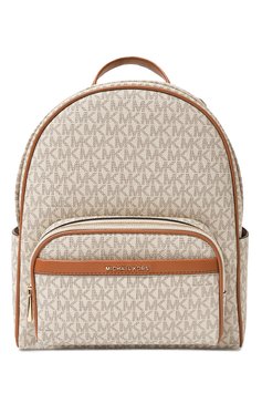 Женский рюкзак bex MICHAEL MICHAEL KORS кремового цвета, арт. 30S4G8XB2B | Фото 1 (Материал: Экокожа; Драгоценные камни: Проставлено; Размер: medium; Материал сплава: Проставлено; Стили: Кэжуэл)