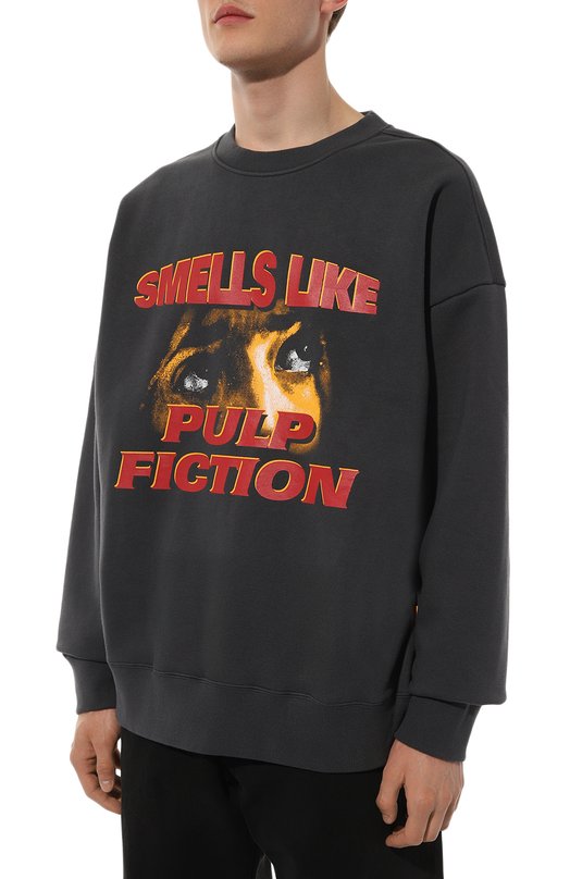 Хлопковый свитшот Tee Library Серый, фото 3