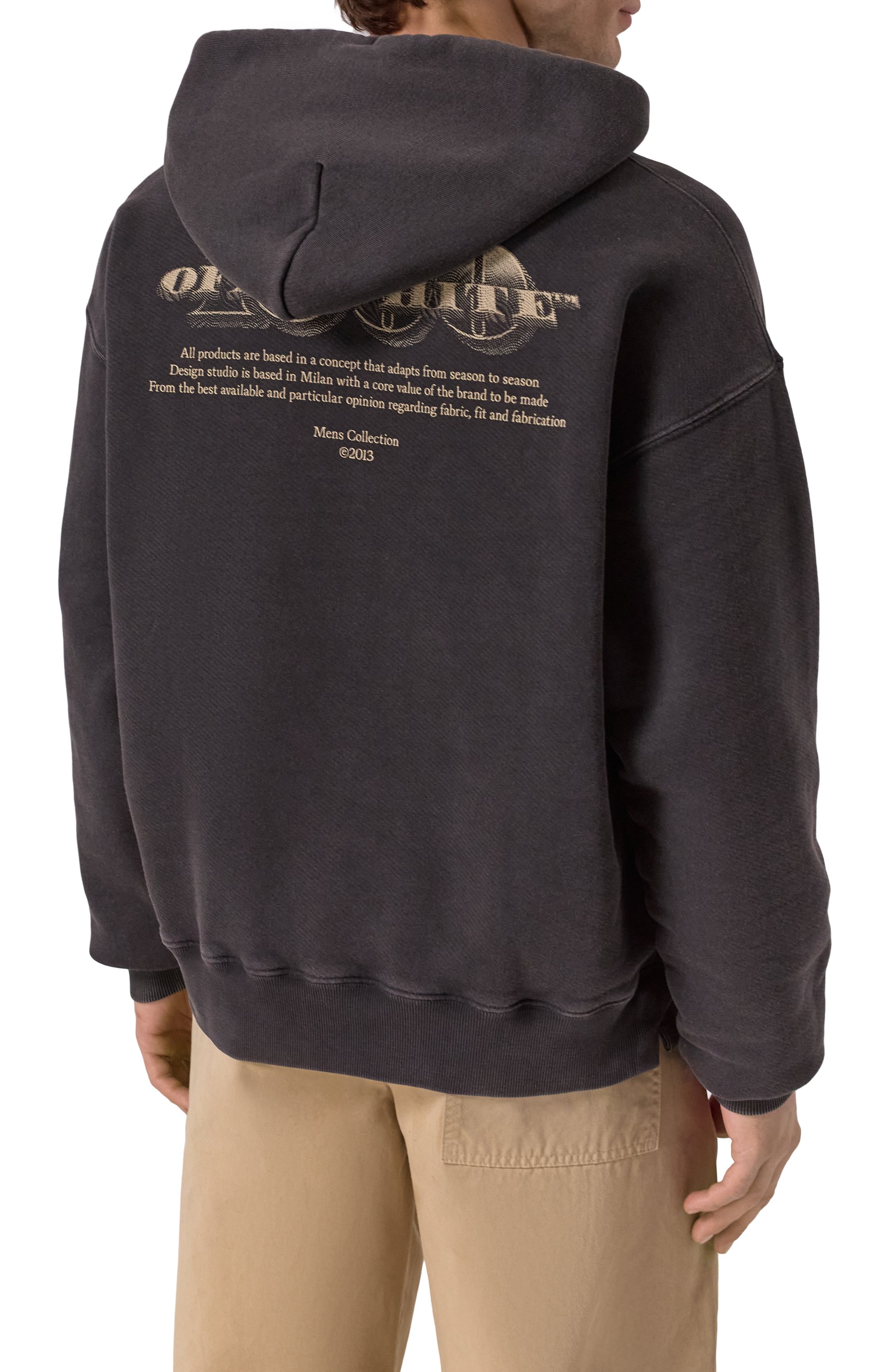 Хлопковое худи OFF-WHITE, арт. 0MBB085S25FLE000, фото 4