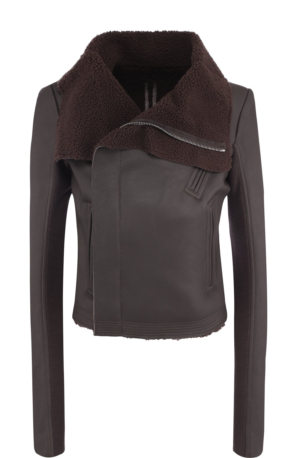 Кожаная куртка на меховой подкладке RICK OWENS, арт. RP18F4728/LSHS, фото 1