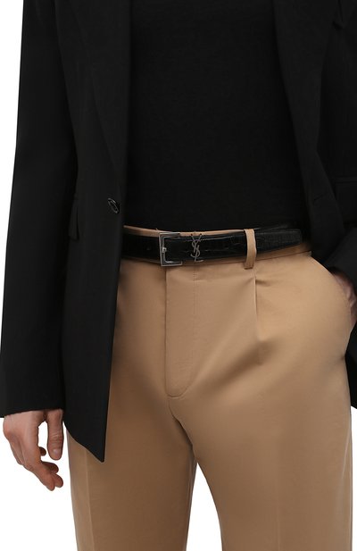 Кожаный ремень SAINT LAURENT, арт. 634440/DZE0E, фото 2