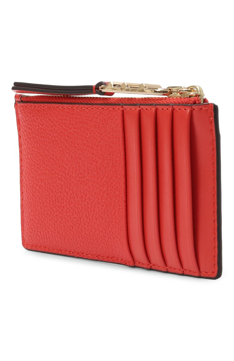 Женский кожаный футляр для кредитных карт MICHAEL MICHAEL KORS красного цвета, арт. 32H3G8ED1L | Фото 2 (Материал: Натуральная кожа; Нос: Не проставлено)