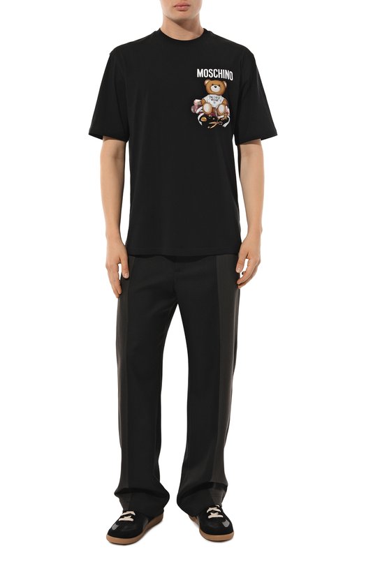 Хлопковая футболка Moschino 2