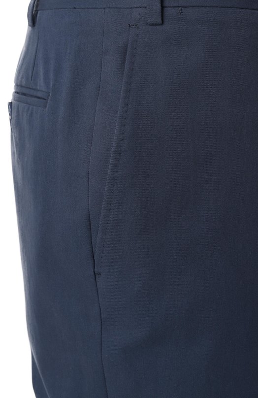 Хлопковые брюки Canali 71019/AV05528/60 Синий  71019/AV05528/60 Фото 6
