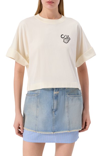 Хлопковая футболка CLOSED, арт. C95445-44H-PR, фото 3