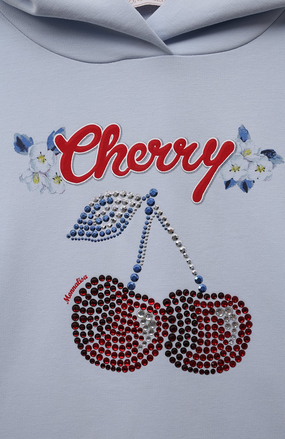 Хлопковое худи MONNALISA, арт. 19A602RU, фото 3