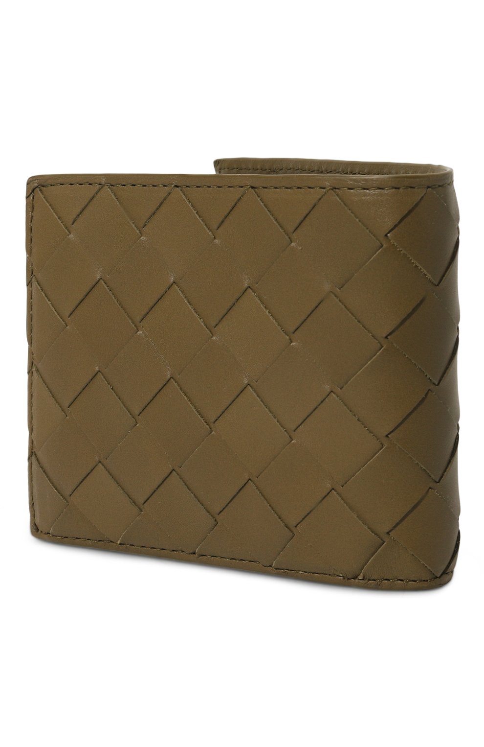 Кожаное портмоне BOTTEGA VENETA хаки цвета по цене 61550 руб., арт. 749412/VCPQ4, фото 2 Кожаное портмоне BOTTEGA VENETA, арт. 749412/VCPQ4, фото 2