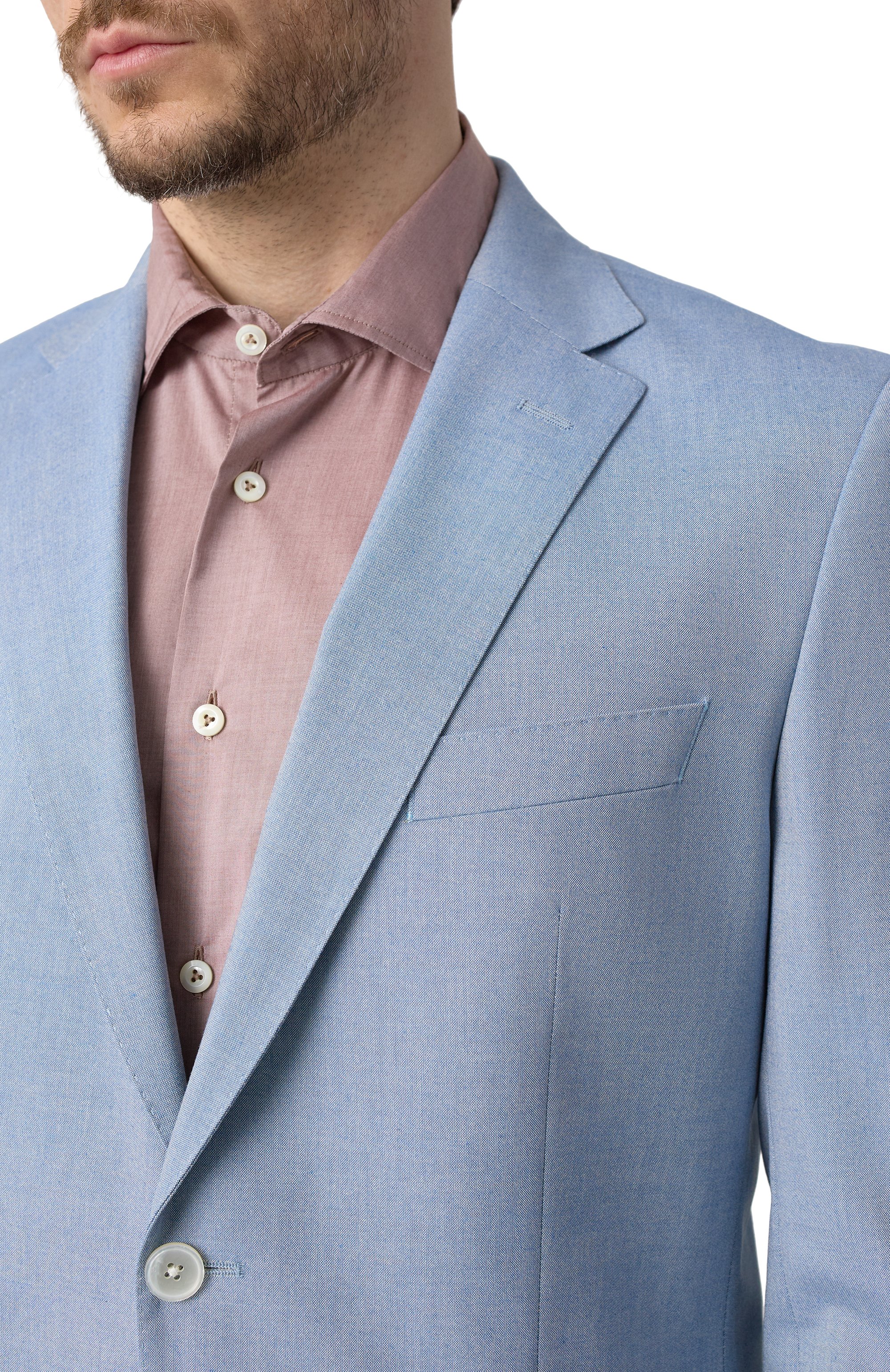 Пиджак из хлопка и вискозы BOSS, арт. 50540836, фото 7