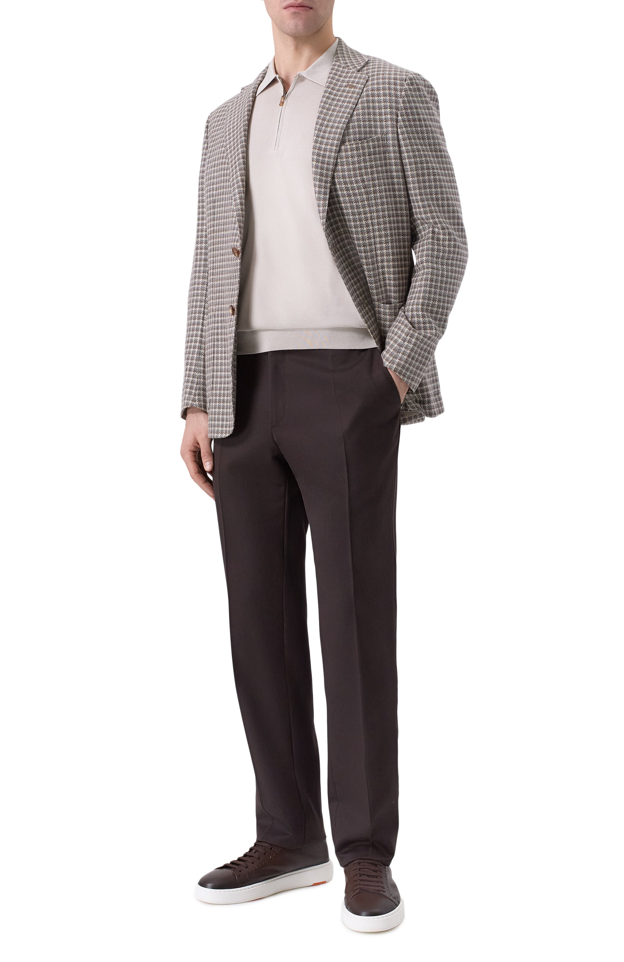 Шелковое поло COLOMBO светло-бежевого цвета по цене 122000 руб., арт. MA04864/4-120AN, фото 2 Шелковое поло COLOMBO, арт. MA04864/4-120AN, фото 2