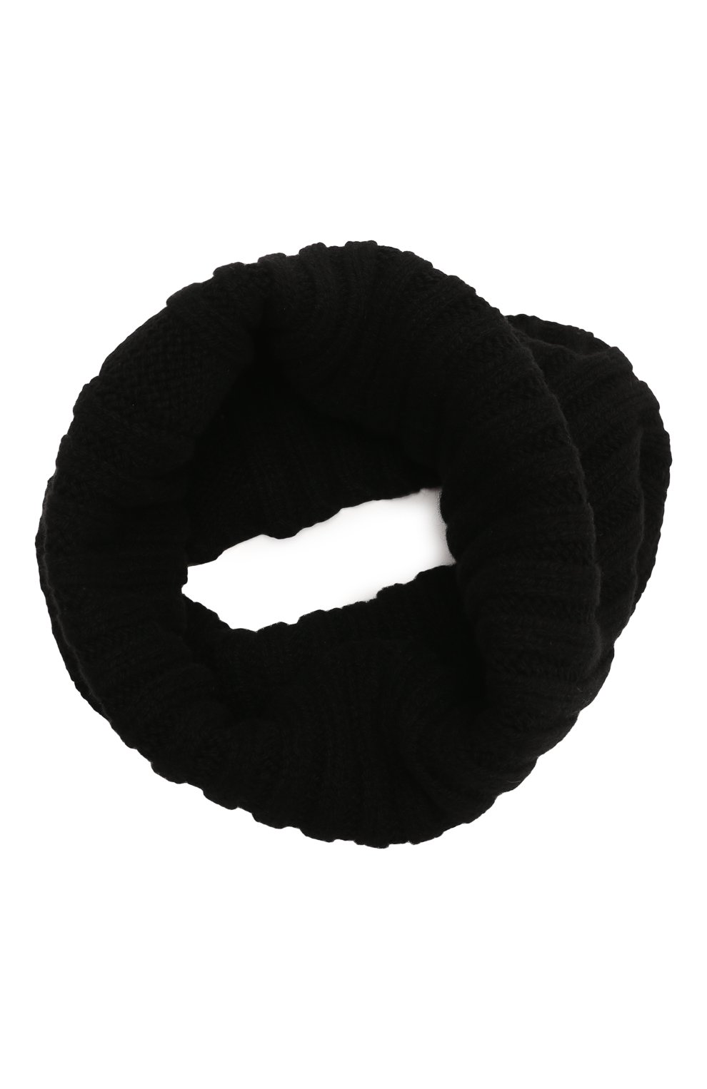 Шарф-снуд из кашемира и шерсти RICK OWENS, арт. RU02B2484/WSBR, фото 1