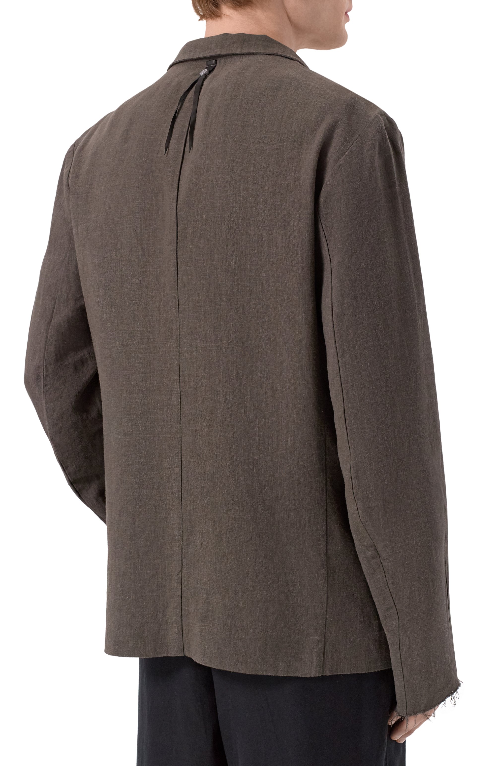 Двусторонний пиджак из вискозы и льна 139DEC, арт. SUT617-GRE-HEMP, фото 4