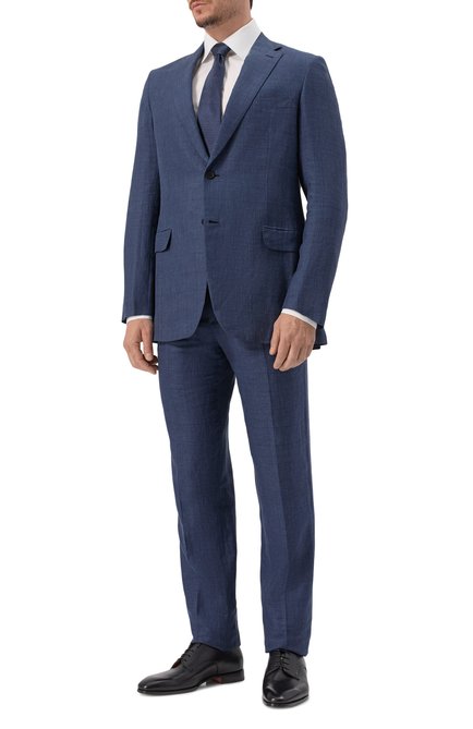 Мужской костюм из смеси шерсти и льна с шелком BRIONI, арт. RA0J0L/P7AN7/BRUNIC0/2