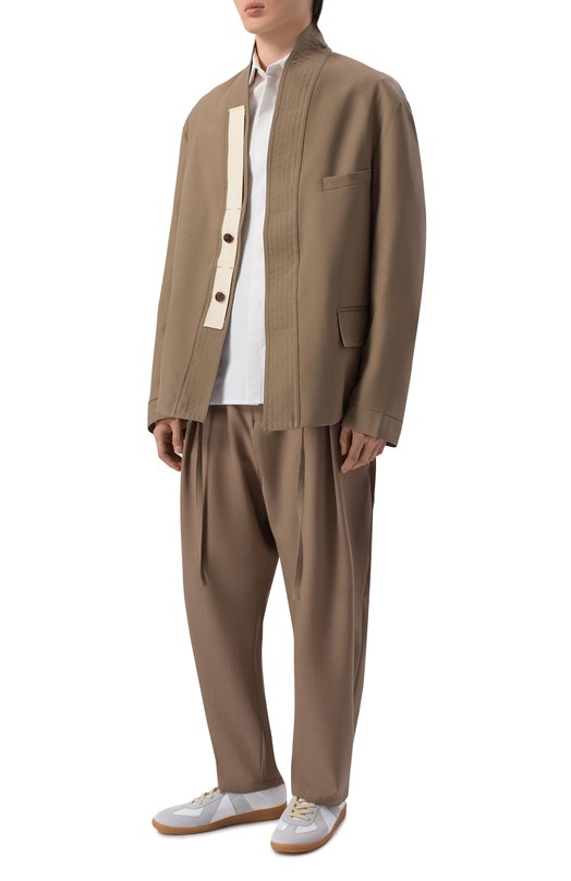 Шерстяные брюки MORDECAI 26E96MRU34N Коричневый  26E96MRU34N Фото 2