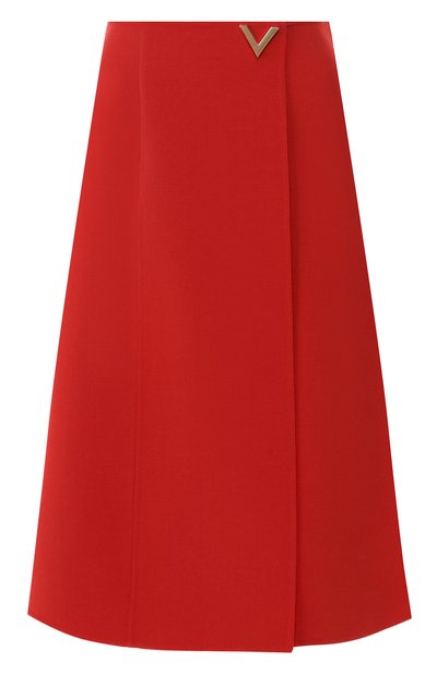 Женская шерстяная юбка VALENTINO, арт. RB3RA4F54EJ