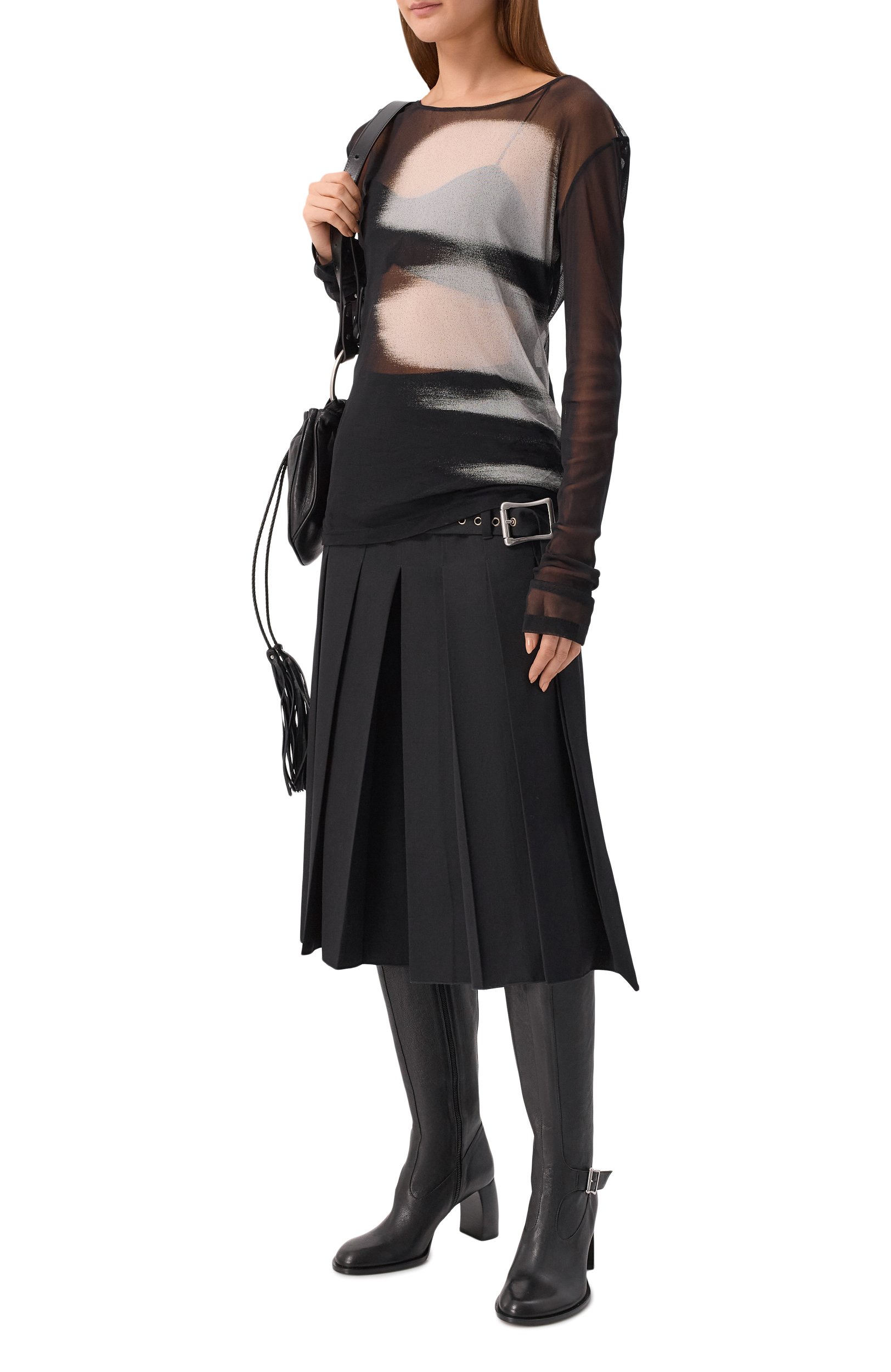 Шерстяные кюлоты ANN DEMEULEMEESTER, арт. B0014516/FA761, фото 2