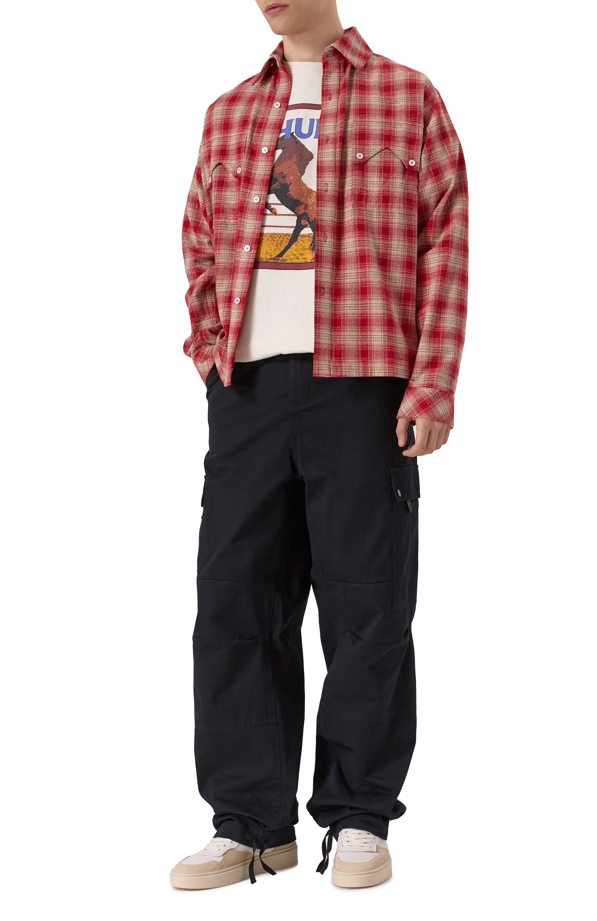 Хлопковая футболка RHUDE кремового цвета по цене 33950 руб., арт. RHSS25TT05012, фото 2 Хлопковая футболка RHUDE, арт. RHSS25TT05012, фото 2