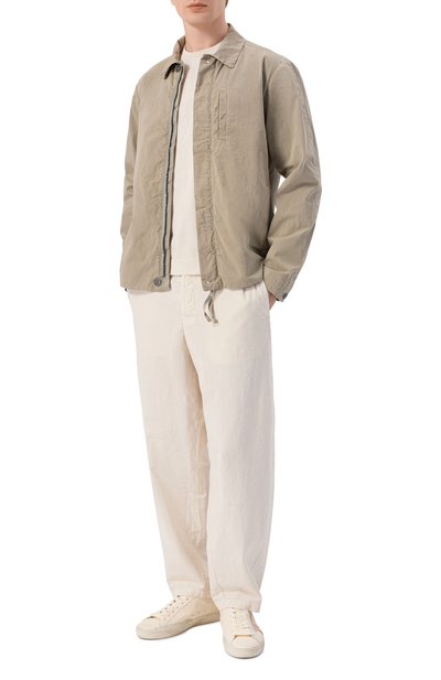 Хлопковая куртка-рубашка TRANSIT серого цвета по цене 68300 руб., арт. CFUTRCI180, фото 2 Хлопковая куртка-рубашка TRANSIT, арт. CFUTRCI180, фото 2