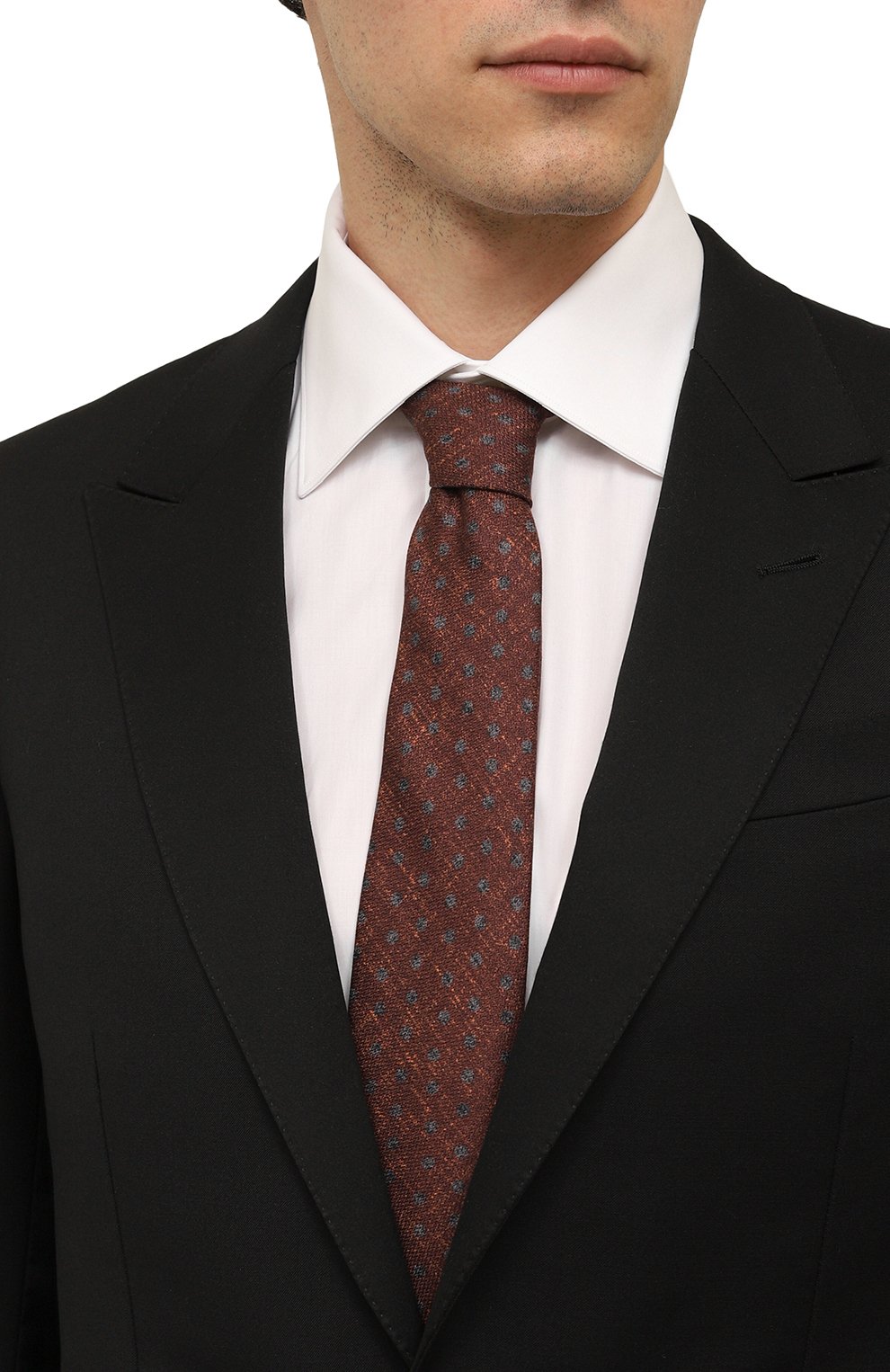 Шелковый галстук KITON, арт. UCRVKPC07H08, фото 2