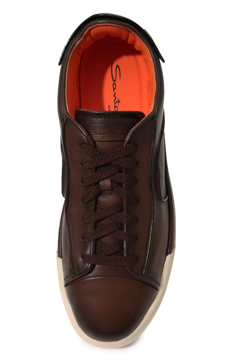 Кожаные кеды SANTONI, арт. MBGT21730PATBDBNT50, фото 6