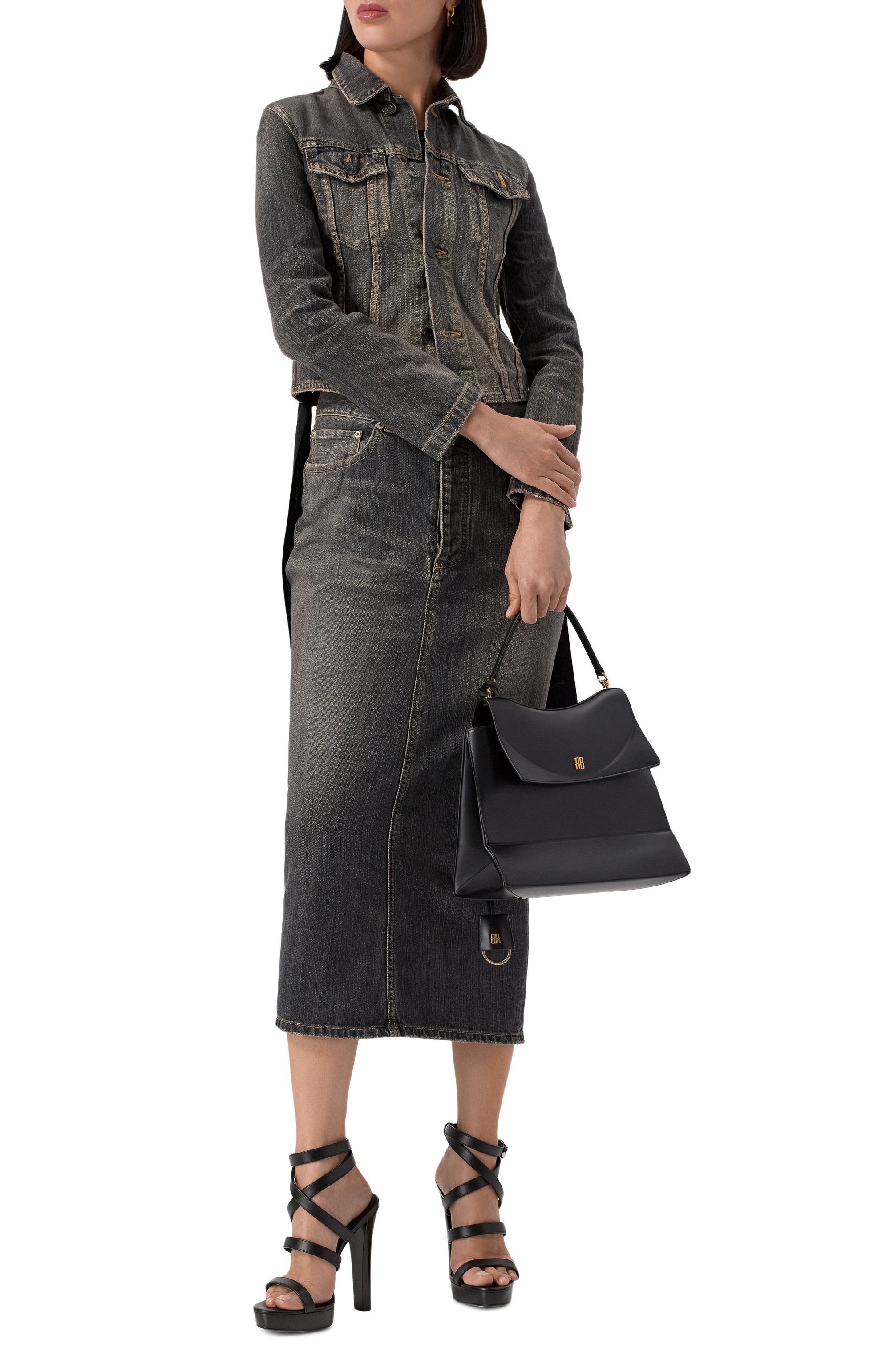 Кожаные босоножки lock yourself DSQUARED2, арт. HSW0257, фото 2