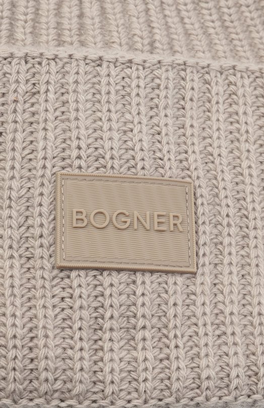 Шапка из шерсти и вискозы Bogner 91736087 Бежевый  91736087 Фото 3