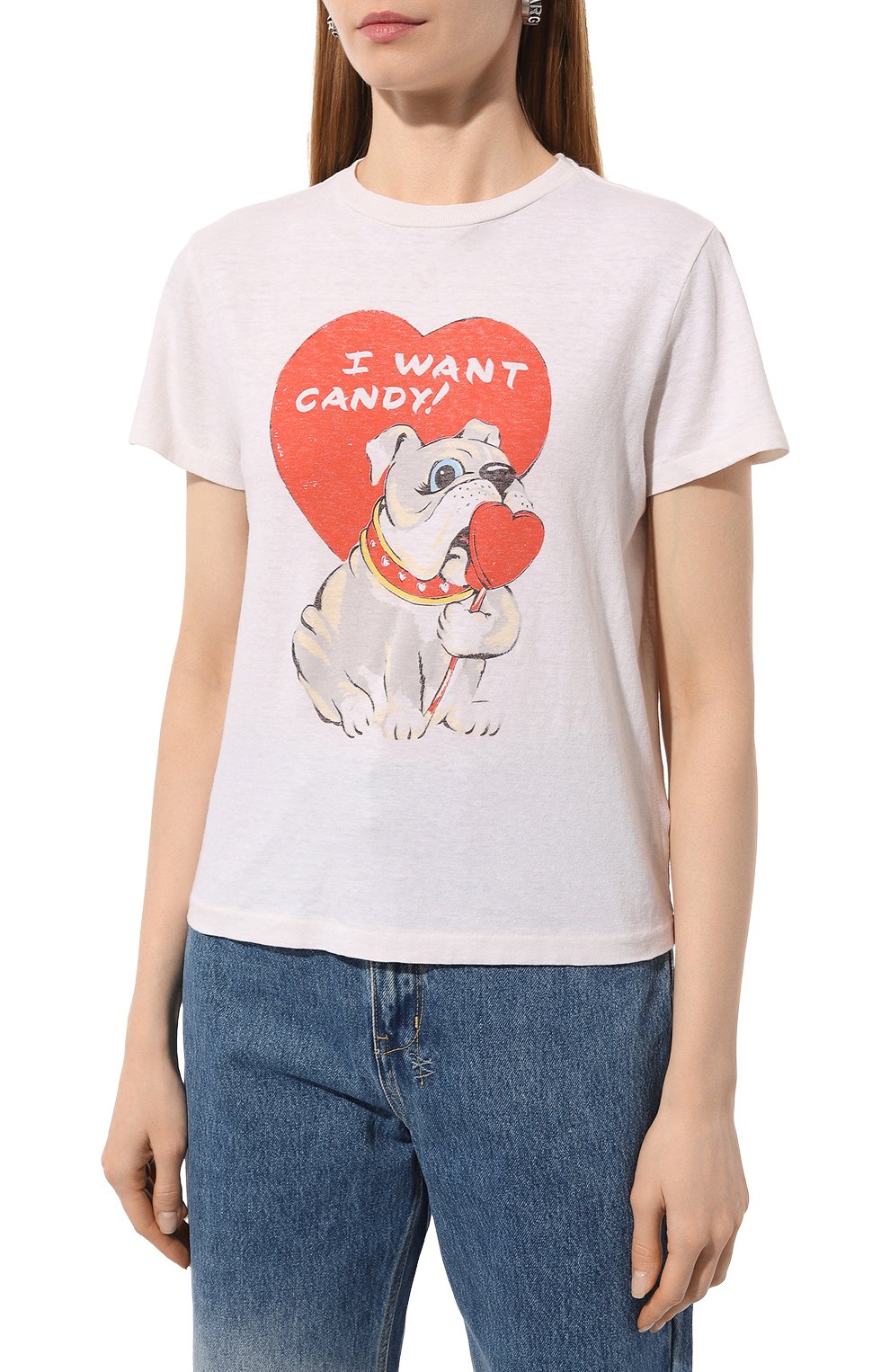 Хлопковая футболка RE/DONE, арт. 024-02WCGT291, фото 3