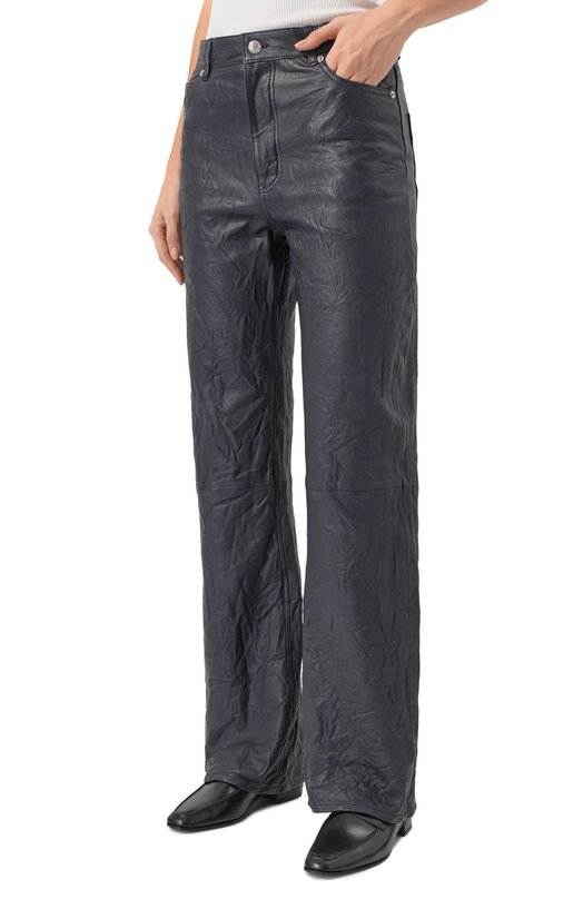 Кожаные брюки Zadig and Voltaire RWPA00069 Синий  RWPA00069 Фото 3