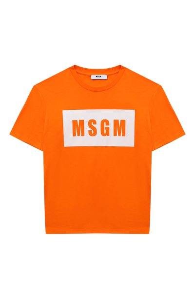 Хлопковая футболка MSGM KIDS, арт. F3MSJUTH009, фото 1