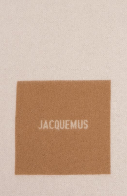 Шерстяной шарф Jacquemus 24HACU00579/A0T4044 Бежевый  24HACU00579/A0T4044 Фото 4