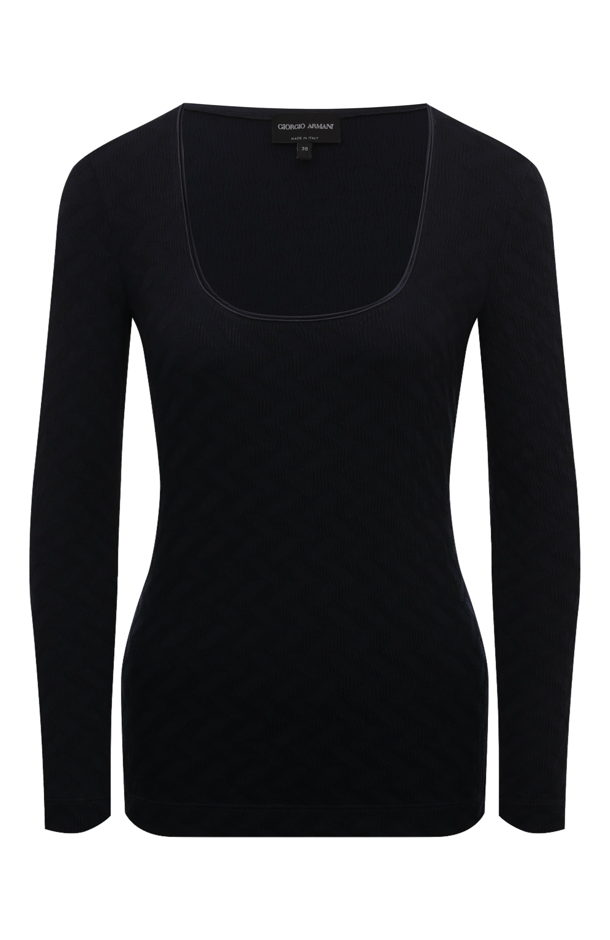 Лонгслив из вискозы и кашемира GIORGIO ARMANI, арт. 6DAM70/AJSVZ, фото 1