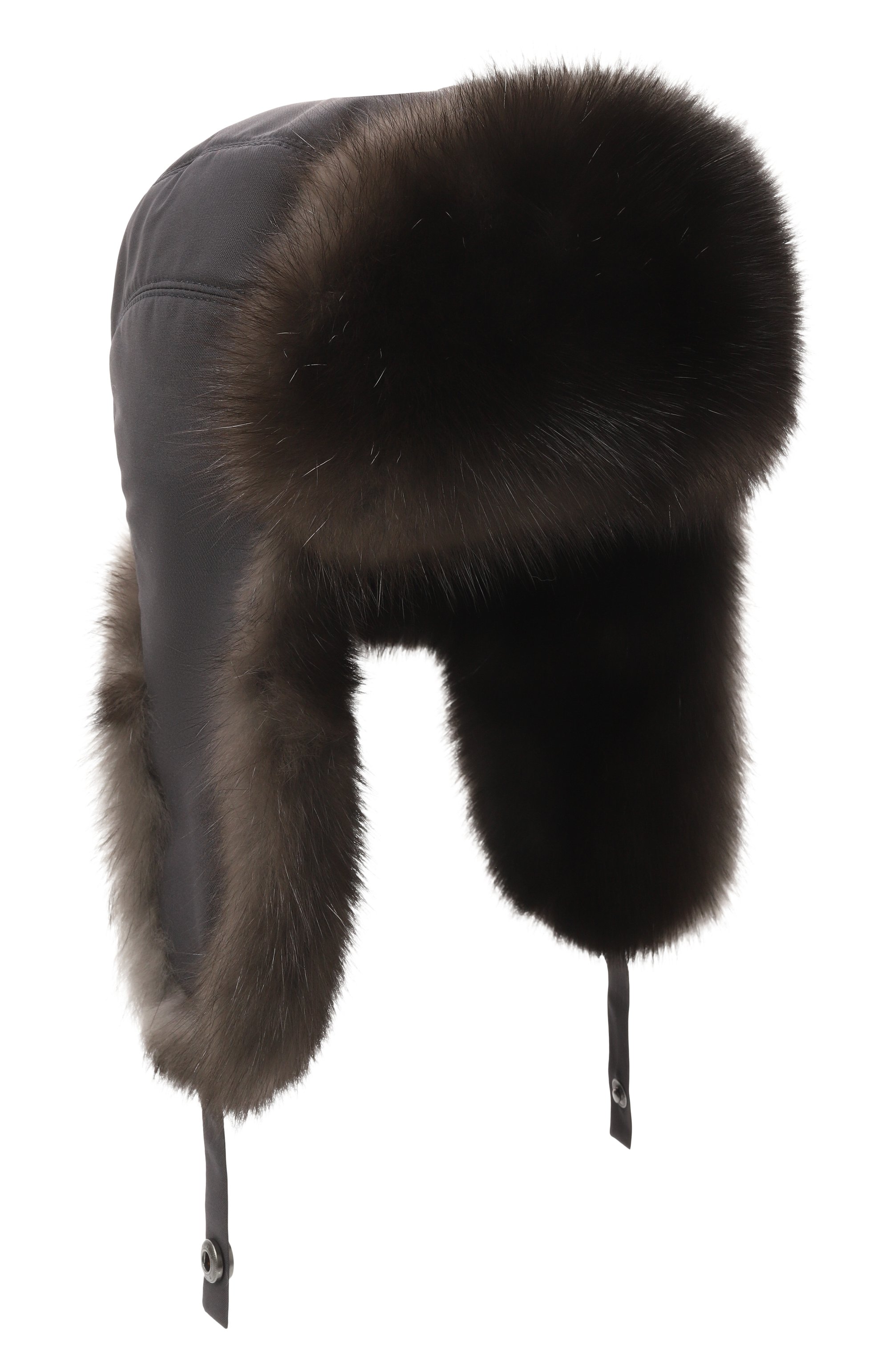 Шапка-ушанка modern с мехом соболя BLACK SABLE, арт. BS-MHMP-EB, фото 1