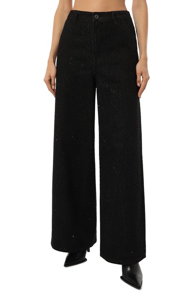 Джинсы с отделкой стразами SELF-PORTRAIT, арт. AW24-805P-B, фото 3