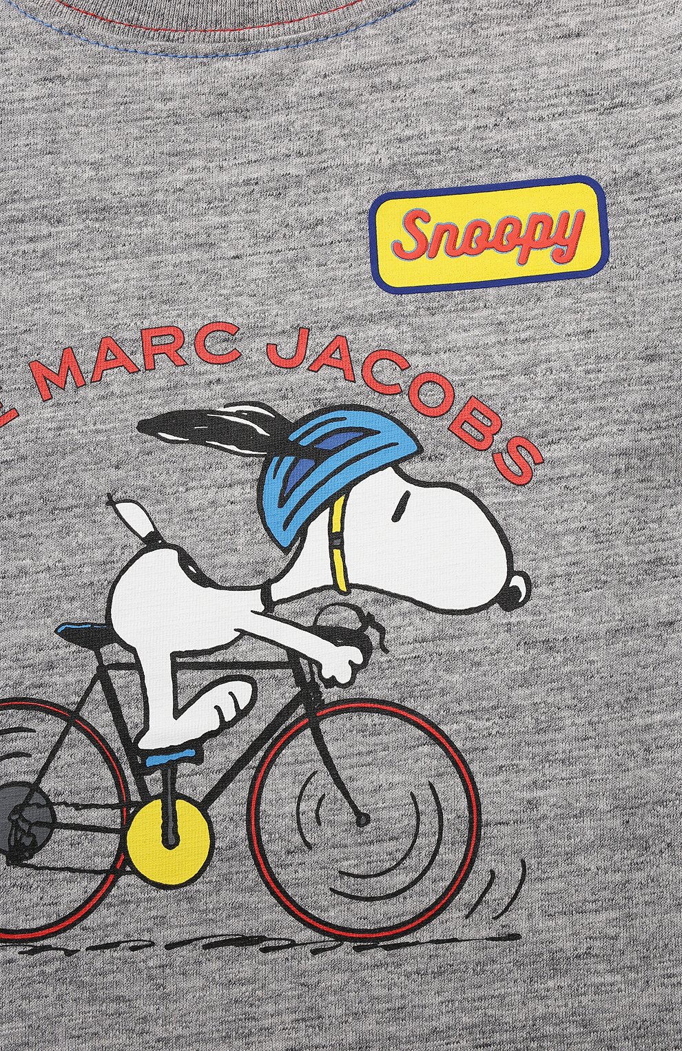 Хлопковая футболка MARC JACOBS (THE) серого цвета по цене 6510 руб., арт. W25537, фото 3 Хлопковая футболка MARC JACOBS (THE), арт. W25537, фото 3