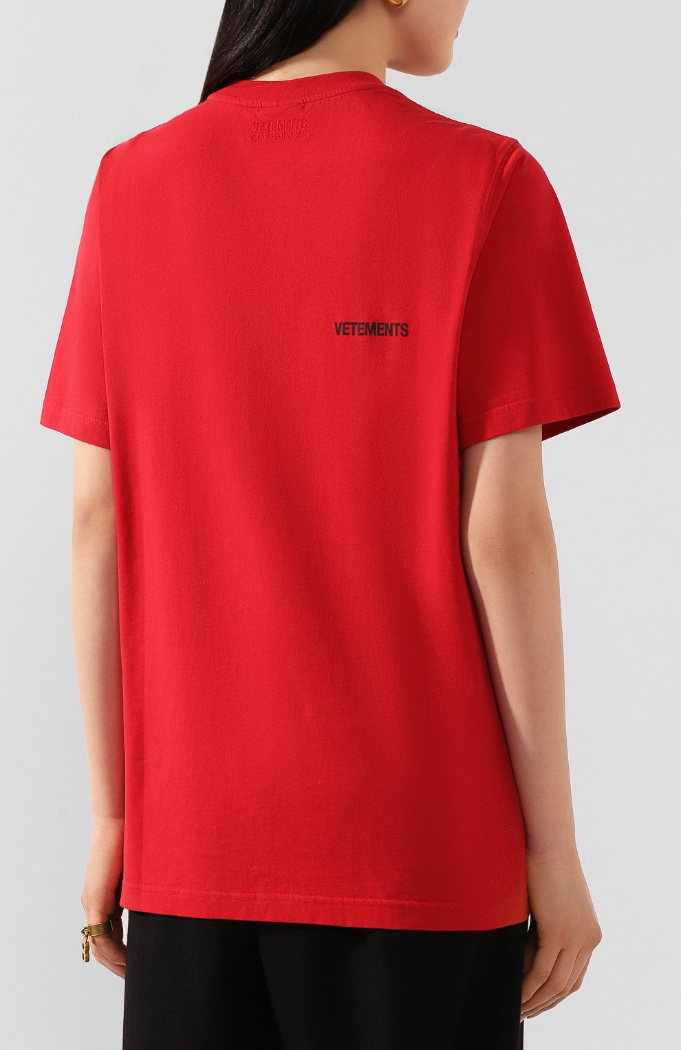 Хлопковая футболка VETEMENTS, арт. UAH21TR501 1600/W, фото 4