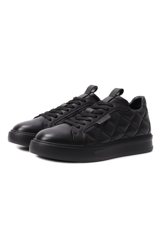 Кожаные кеды Polignano Fabi FU0371/NAPPA BAR0N Чёрный FU0371/NAPPA BAR0N