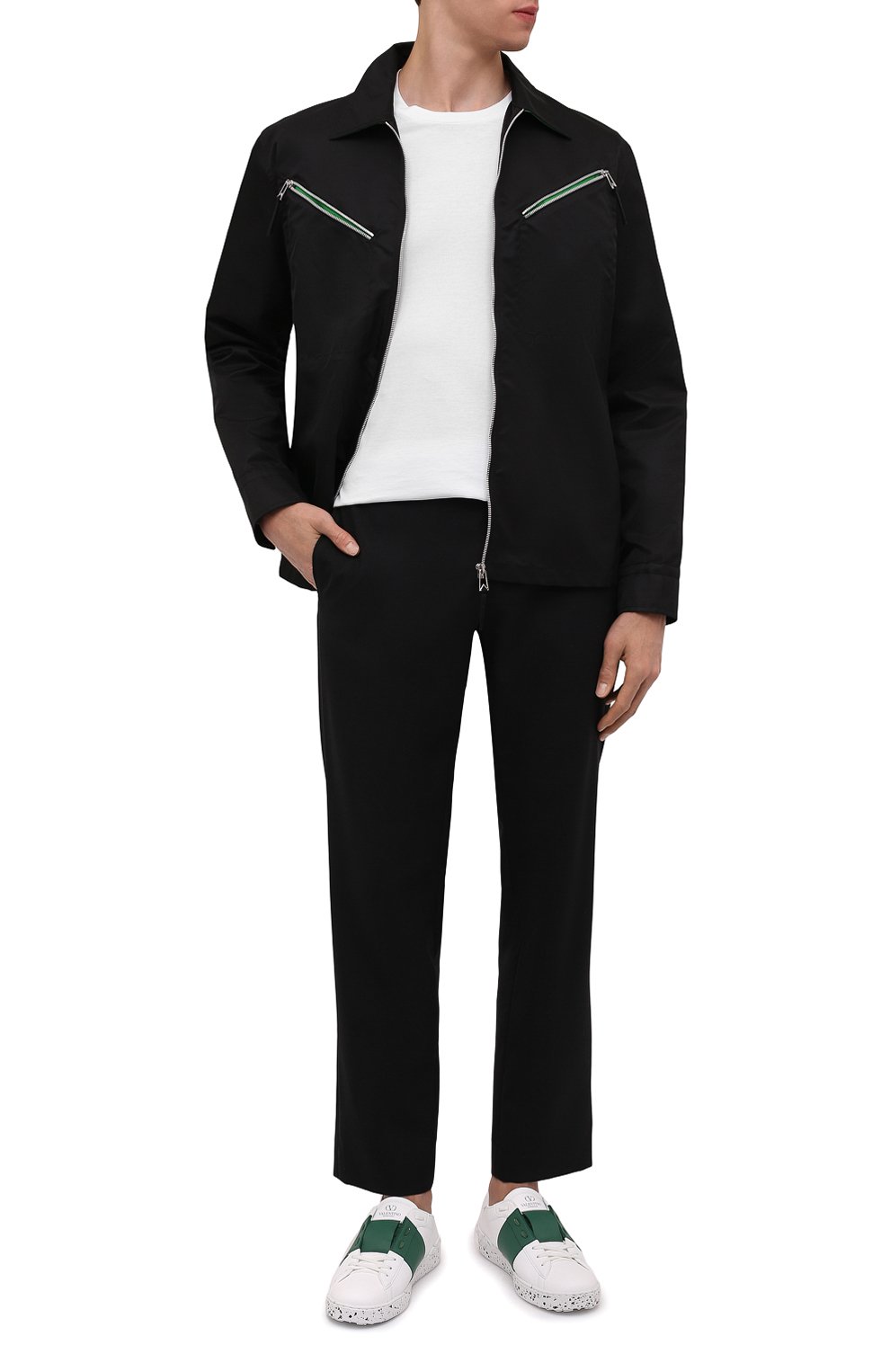 Кеды open VALENTINO зеленого цвета по цене 56800 руб., арт. XY2S0830/PUD, фото 2 Кеды open VALENTINO, арт. XY2S0830/PUD, фото 2