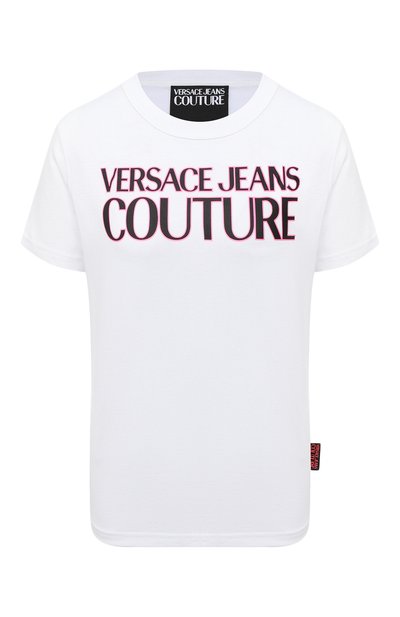 Женская хлопковая футболка VERSACE JEANS COUTURE, арт. B2HZA7KF-ZDP613 REG. 51/30327