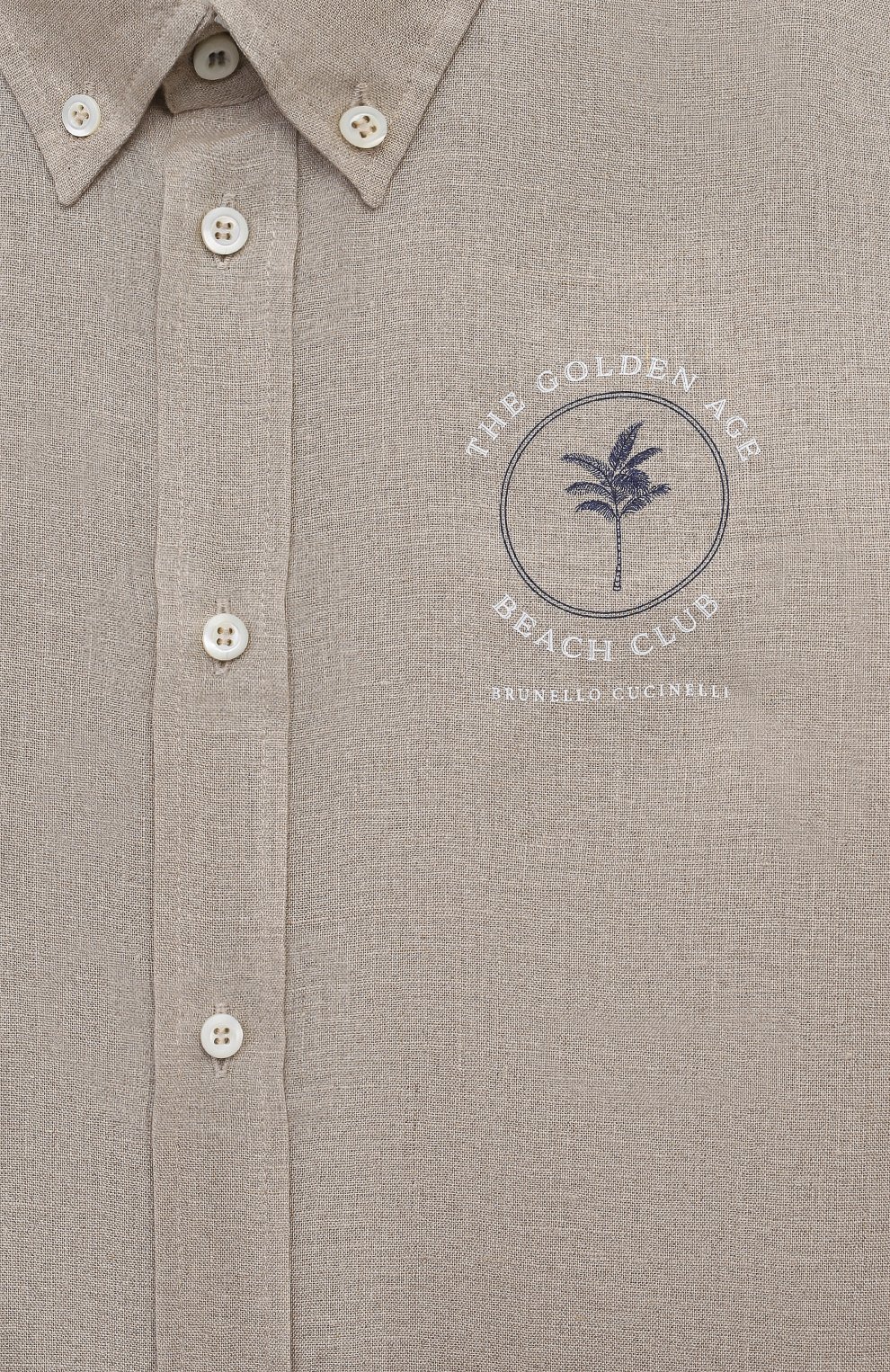 Льняная рубашка BRUNELLO CUCINELLI, арт. BM633C305C, фото 3