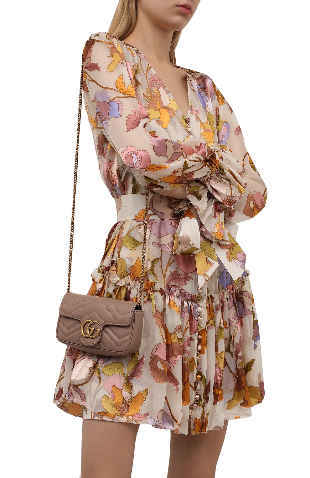 Сумка gg marmont super mini GUCCI, арт. 476433/DTDCT, фото 2