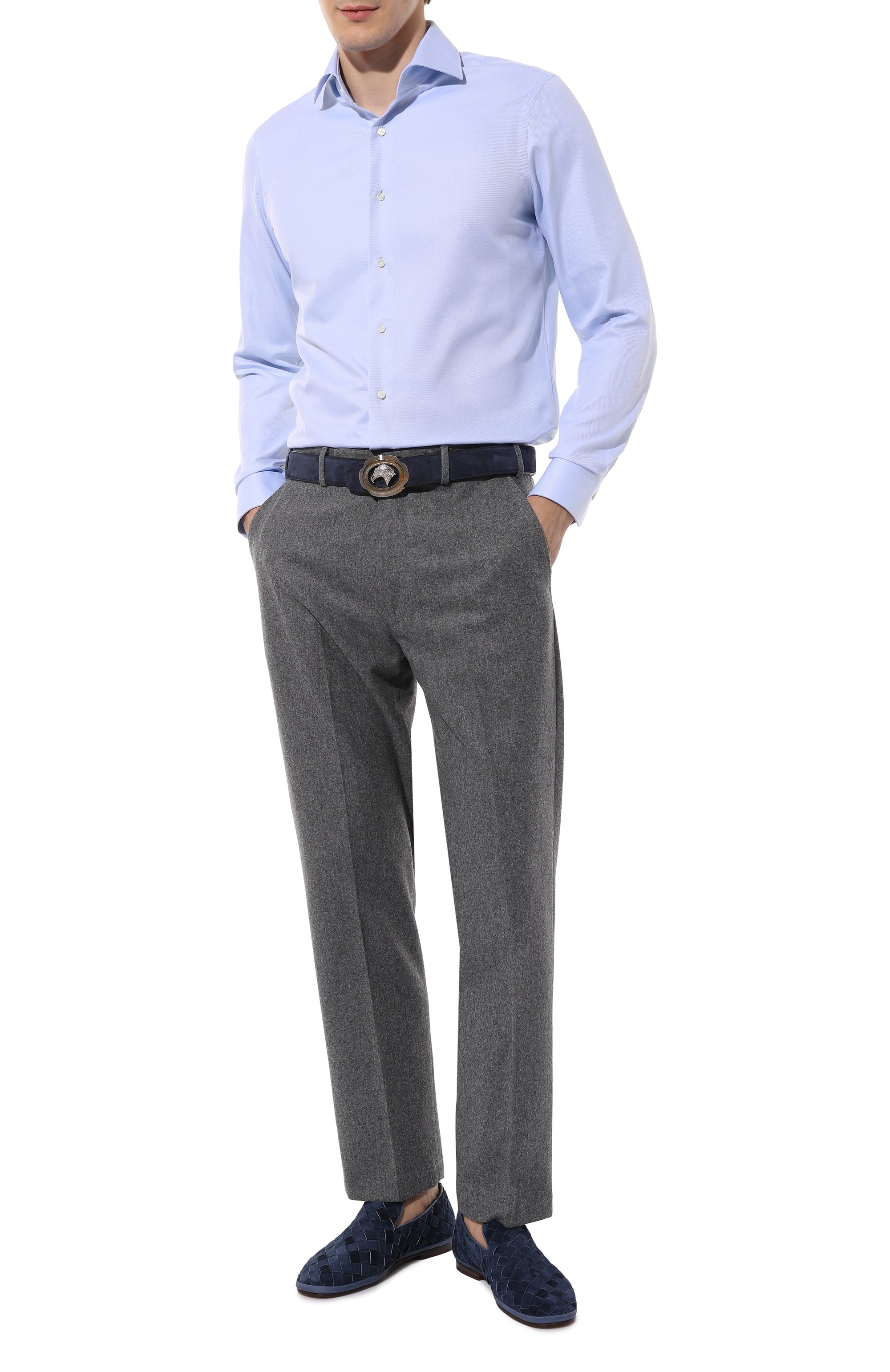 Замшевые лоферы guinea H`D`S`N BARACCO синего цвета по цене 58300 руб., арт. GUINEA.S.3*, фото 2 Замшевые лоферы guinea H`D`S`N BARACCO, арт. GUINEA.S.3*, фото 2