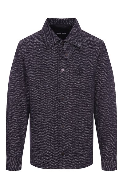 Мужская хлопковая куртка-рубашка GIORGIO ARMANI, арт. GM002072/AF19617