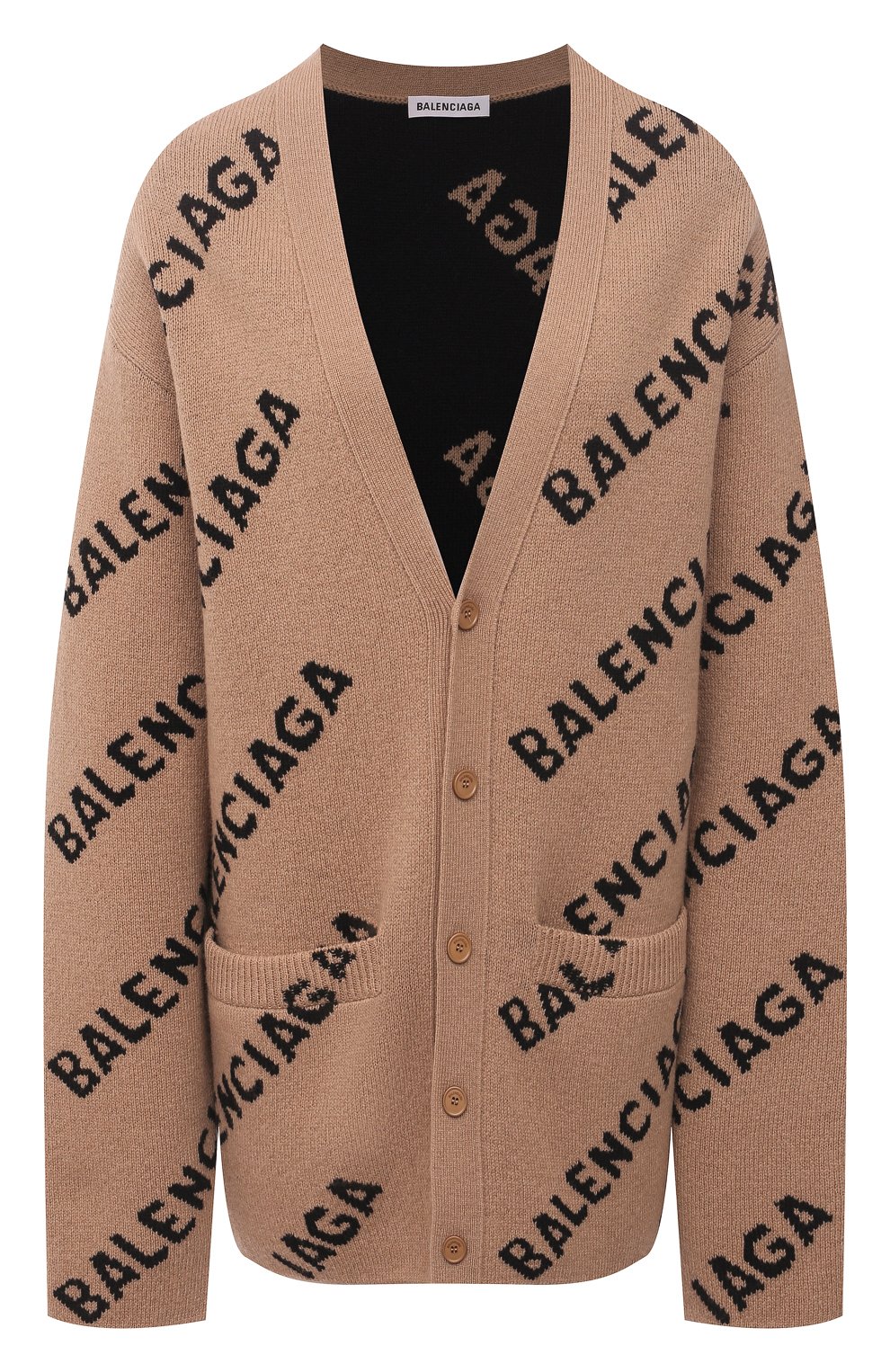 Шерстяной кардиган BALENCIAGA бежевого цвета по цене 106500 руб., арт. 652394/T1567, фото 1 Шерстяной кардиган BALENCIAGA, арт. 652394/T1567, фото 1