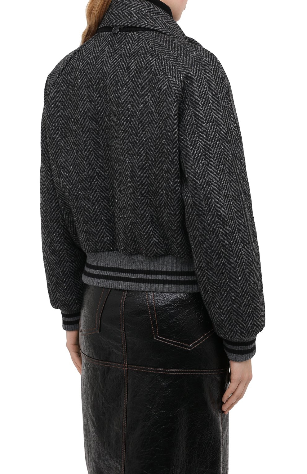 Бомбер MSGM серого цвета по цене 62950 руб., арт. 2941MDH06X 207669, фото 4 Бомбер MSGM, арт. 2941MDH06X 207669, фото 4