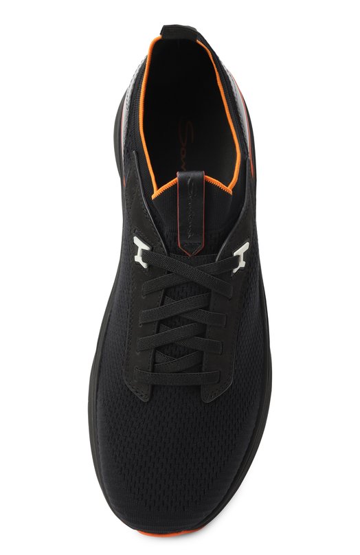 Текстильные кроссовки Bounce Santoni MBBG22082NEAN0FY Чёрный  MBBG22082NEAN0FY Фото 6